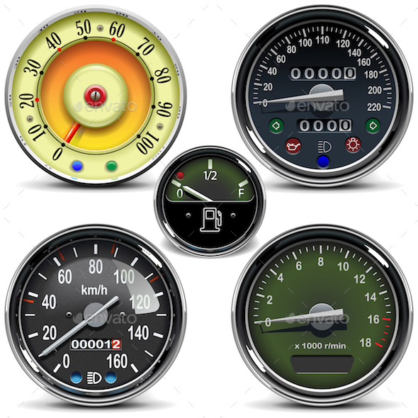 Vector Automotive Speedometers