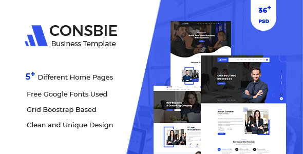 Consbie - Business PSD Template