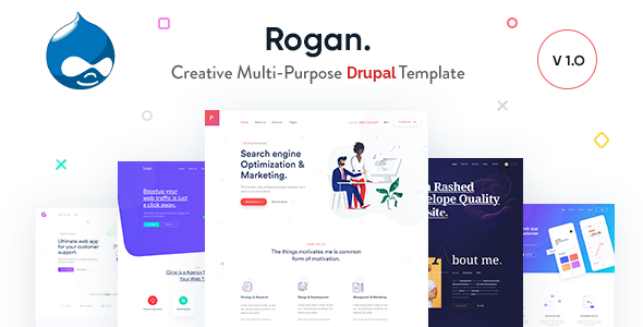 Rogan – Creative Multi-Purpose Drupal 10 Theme