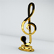 Note Clef 3D model - 3DOcean Item for Sale