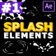 Liquid Splash Elements | After Effects - VideoHive Item for Sale