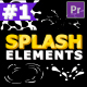 Liquid Splash Elements | Premiere Pro MOGRT - VideoHive Item for Sale
