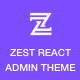 Zest: Multi-Concept React Admin Template - ThemeForest Item for Sale