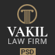 VAKIL - Lawyers Attorneys and Law Firm PSD Template - ThemeForest Item for Sale