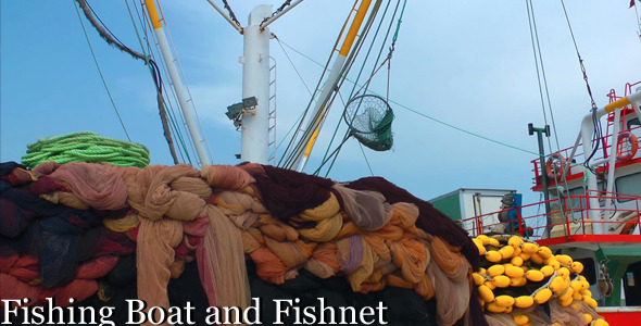 Fishing Boat And Fishnet