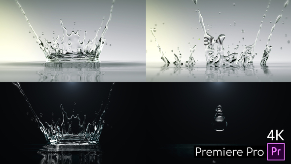 Water Drop Splash Logo - Premiere Pro