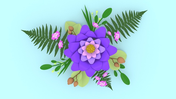 Unfolding Floral Arrangement