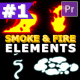Smoke And Fire Elements | Premiere Pro MOGRT - VideoHive Item for Sale