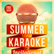 Summer Karaoke Flyer - GraphicRiver Item for Sale