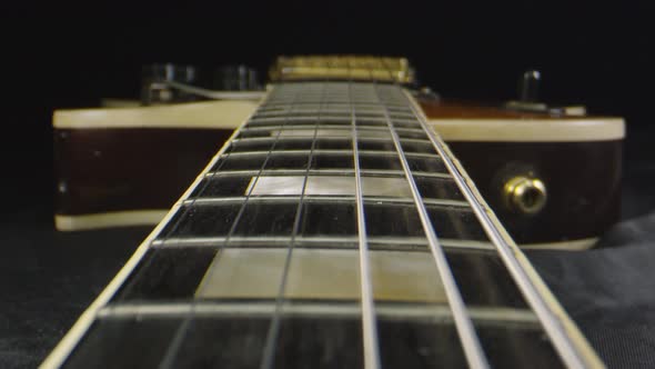 Macro Shot of Beautiful Electric Guitar