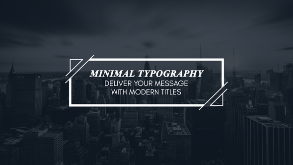 Minimal Modern Typography