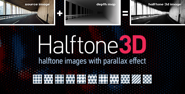 Halftone3D – 3D Parallax Halftone Image Generator