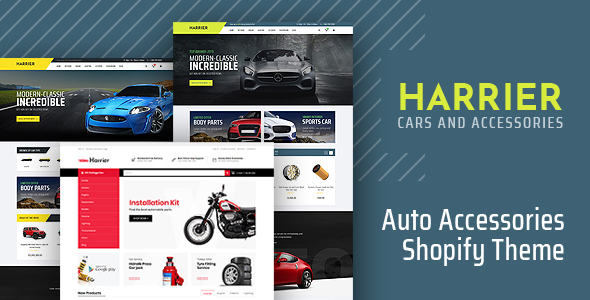 Harrier - Auto Parts, Accessories Store Shopify Theme