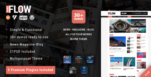 Flow News - Magazyn i blog WordPress