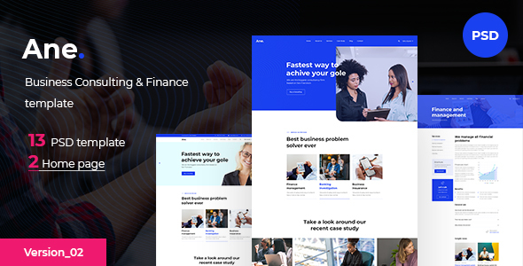 Ane - Business & Consulting PSD Template