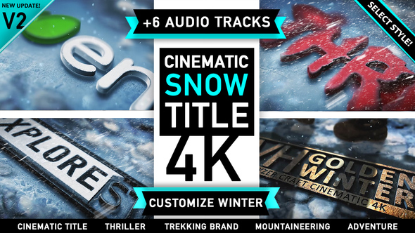 Winter Snow Logo Intro