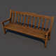 Wood bench - 3DOcean Item for Sale