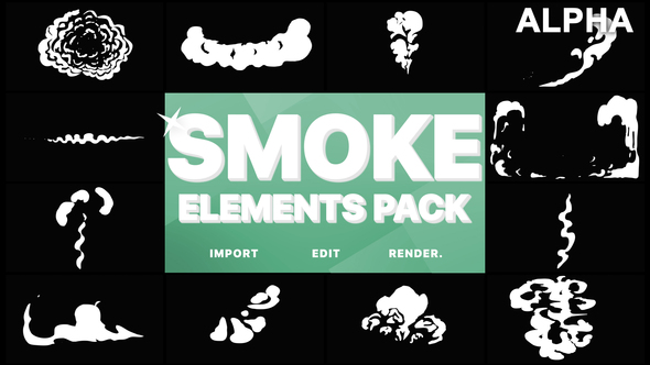 Cartoon Smoke Elements | Motion Graphics Pack