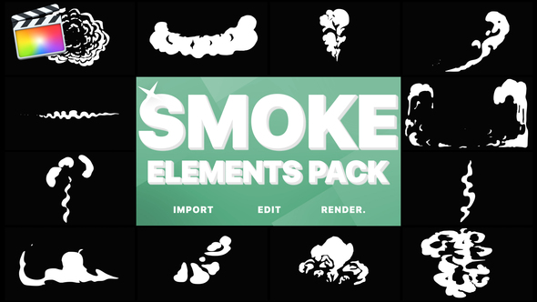 Cartoon Smoke Elements | FCPX alt