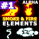 Smoke And Fire Elements | Motion Graphics Pack - VideoHive Item for Sale