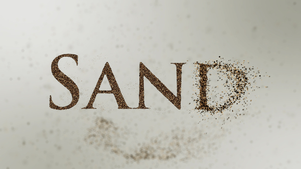 Sand Particles Logo Reveal