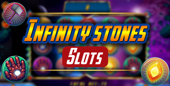 Infinity stones - slot machine 2019, html5 game, AdMob