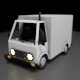 Low Poly Delivery Van - 3DOcean Item for Sale
