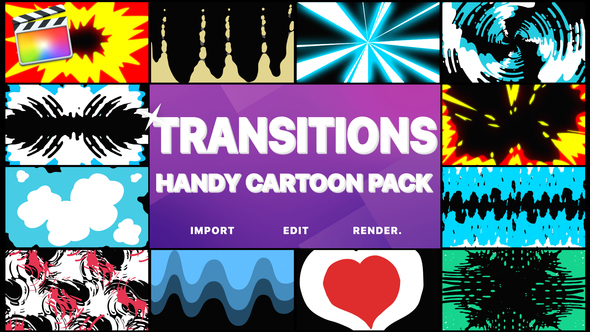 Handy Cartoon Transitions | FCPX alt