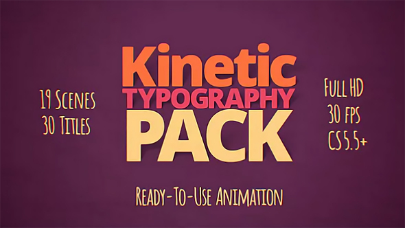 Kinetic Typography Pack