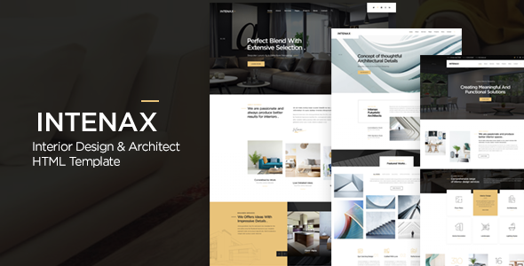 Intenax - Architecture & Interior Design HTML Template
