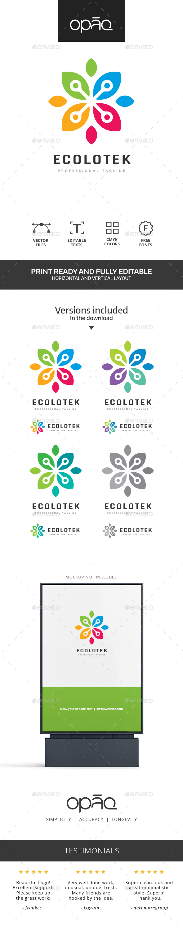 Colorful Ecological Data Logo