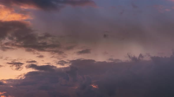 Sunset Sunset Cloudy Sky With Evening Clouds Natural Background Dramatic Sky