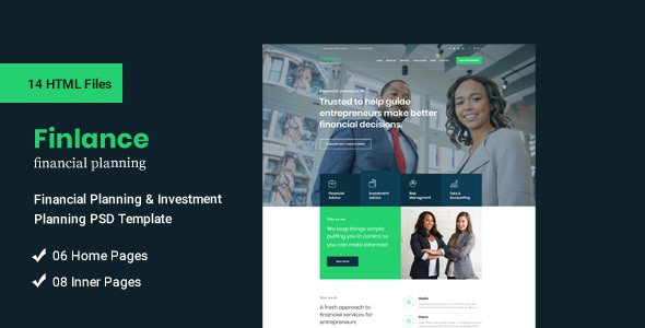 Finlance - Financial Planning and Investment HTML Template