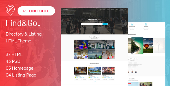 FindGo - Directory & Listings HTML Template