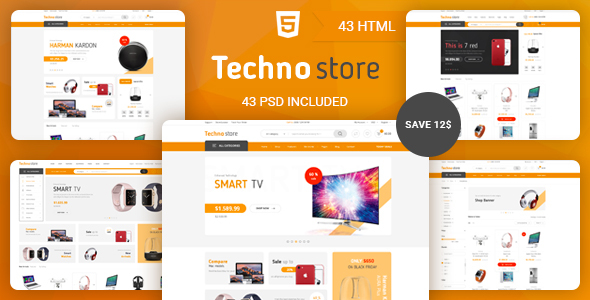 Techno Store - Electronic eCommerce HTML Template