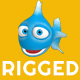 Rigged Cartoon Fish - 3DOcean Item for Sale