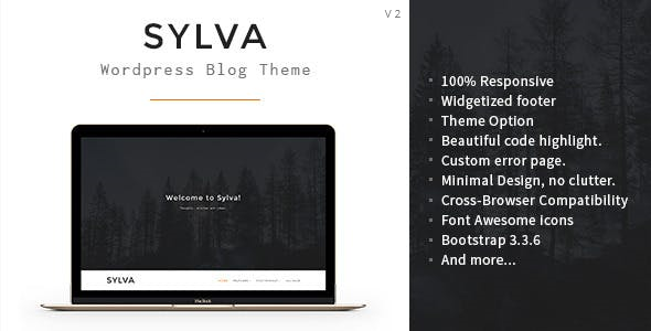 Sylva – Responsive Minimal Blog Theme