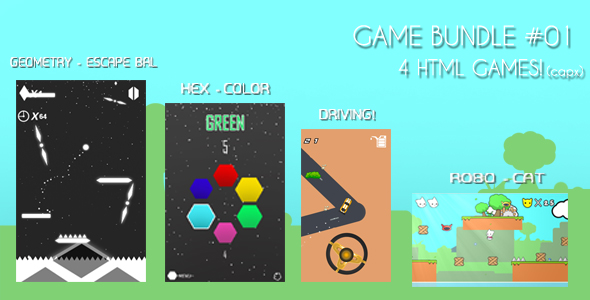 HTML GAME BUNDLE #01 (4 GAMES - CAPX)