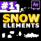 Cartoon Snow Elements | After Effects - VideoHive Item for Sale