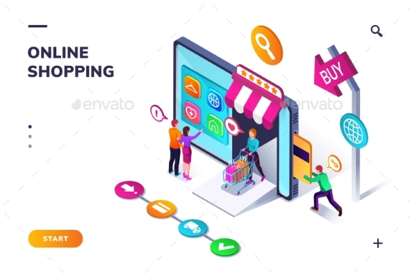 Landing Page Template for Online Shopping