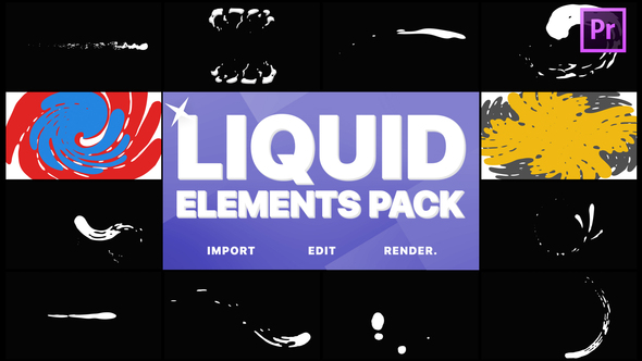 Liquid Elements And Transitions | Premiere Pro MOGRT