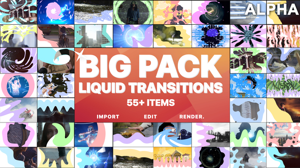 Liquid Transitions Big Pack | Motion Graphics Pack alt