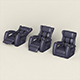Realistic Recliner Chair Collection - 3DOcean Item for Sale
