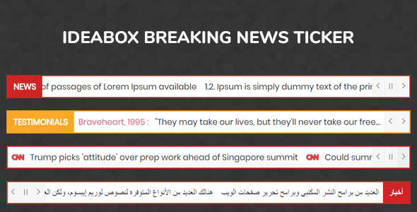 Ideabox Breaking News Ticker - wtyczka jQuery