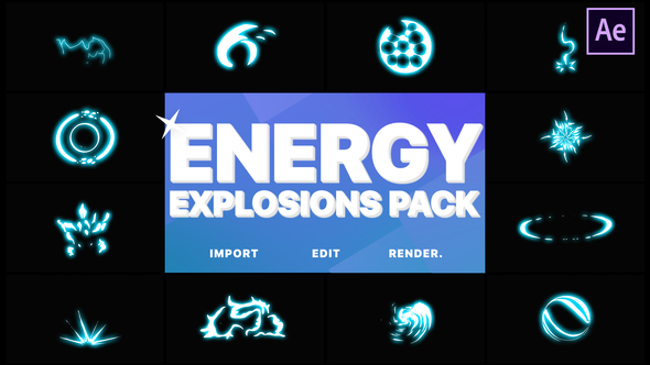 Energy Explosion Elements | After Effects alt