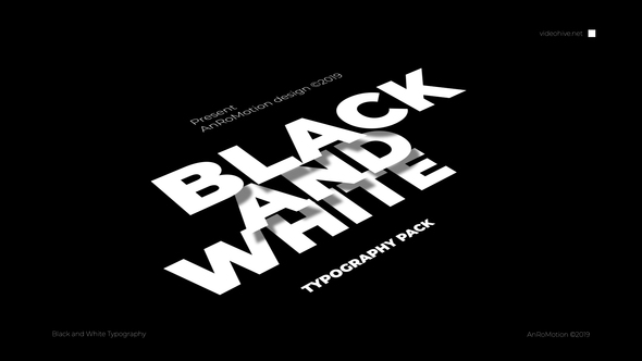 Black And White - Titles And Typography alt