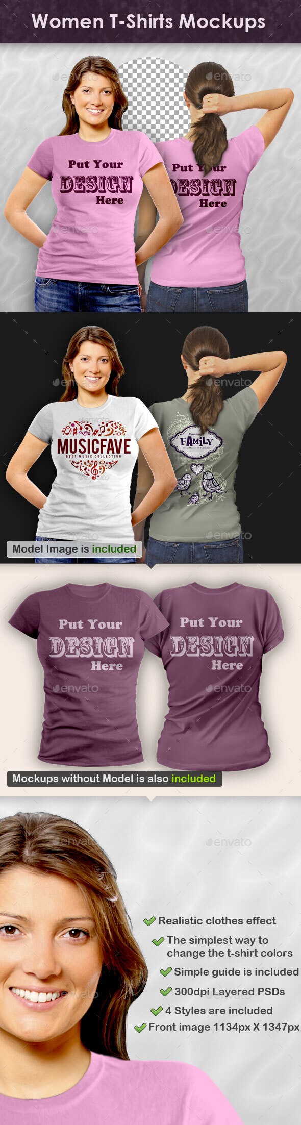 Download T Shirt Mockup Graphics Designs Templates From Graphicriver PSD Mockup Templates