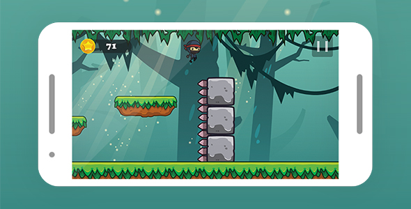 NINJA JUMP WITH ADMOB - ANDROID STUDIO & ECLIPSE FILE