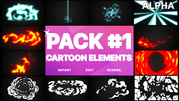 Flash FX Elements Pack 01 | Motion Graphics Pack alt