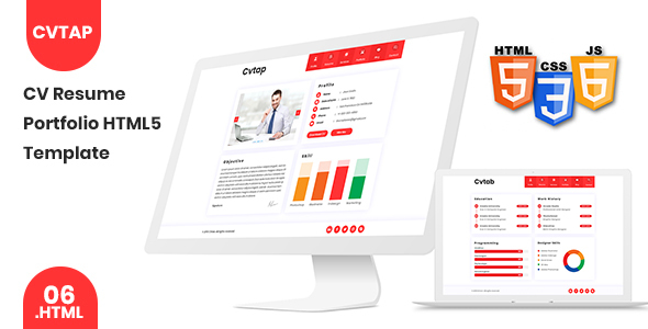Cvtap - CV Resume Portfolio HTML5 Template